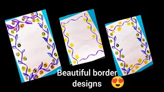 20 Beautiful Border Designs/Project Work Designs/Title Page/Book/Project Designs/Front Page Designs