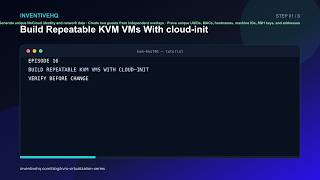 Build Repeatable KVM VMs With cloud-init