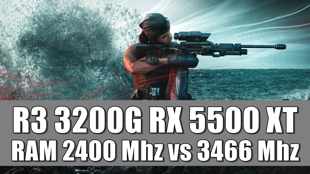 RYZEN 3 3200G RX 5500 XT 8GB (RAM 2400Mhz vs. 3466Mhz) - YouTube