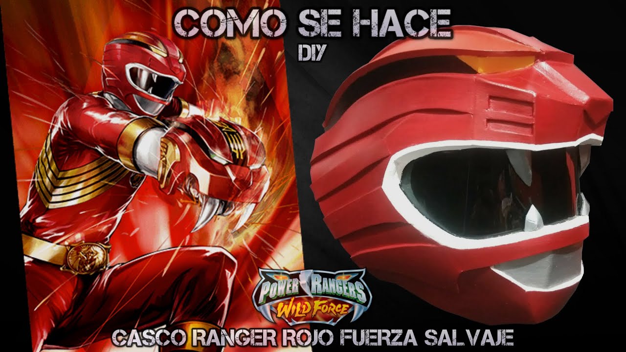 Lesionarse Desventaja ventilación Como Se Hace: Ranger Rojo Fuerza Salvaje - Power Rangers Wild Force Goma  Eva DIY - YouTube