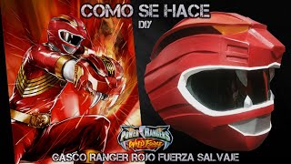 Como Se Hace: Ranger Rojo Fuerza Salvaje - Power Rangers Wild Force Goma Eva DIY