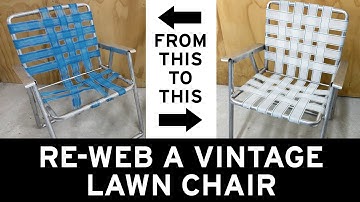 Re-Web a Vintage Lawn Chair