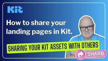 How to easily and quickly share your landing pages with others, using Kit (formerly ConvertKit).