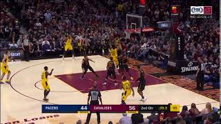 NBA, playoff 2018, Cavaliers vs. Pacers, Round 1, Game 2, Move 30, Thaddeus Young, 2 pointer