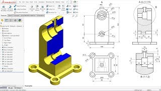 Solidworks tutorial for beginners Exercise 85 section View