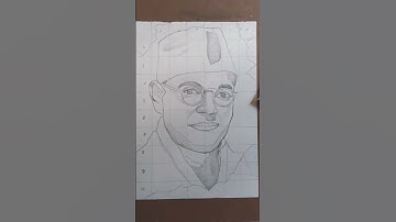 Independence day drawing totoriels Netaji Subhash Chandra Bose