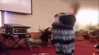This church service is on fire
