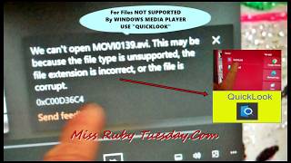Miss Ruby Tuesday-  Files Not Supported On Windows Media Player Use QuickLook! screenshot 2