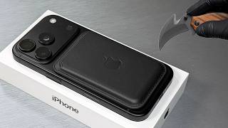 iPhone 18 Pro Unboxing and Camera Test + Accessories (Black MagSafe Leather Wallet) - Aesthetic ASMR