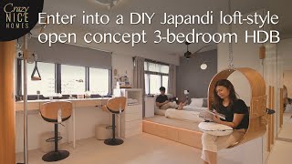 A charming Japandi style HDB with an Indoor Swing by Crazy Nice Homes 28,861 views 1 year ago 5 minutes, 27 seconds