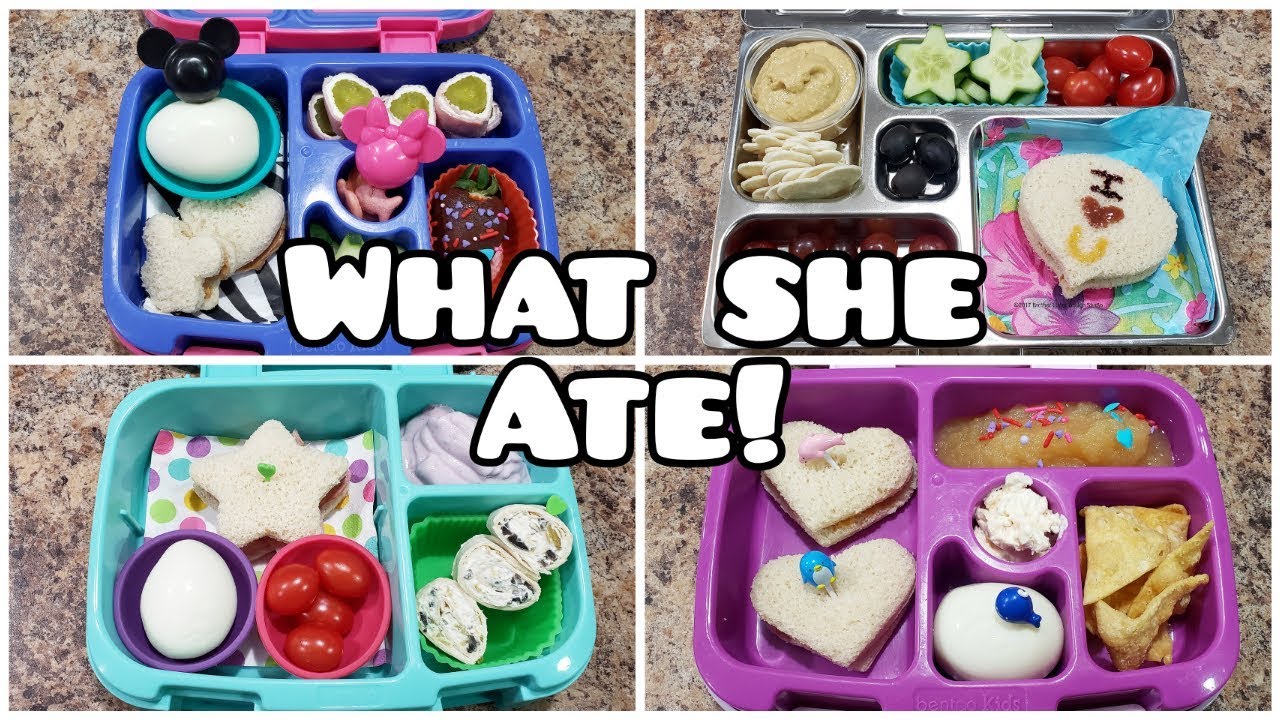 A week of school lunches PLUS what she ate! - Bella Boo's Lunches