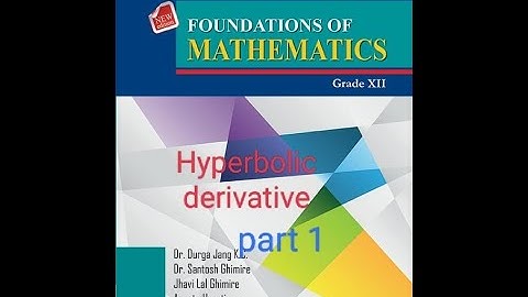 CLASS 12 MATH hyperbolic function derivative part 1