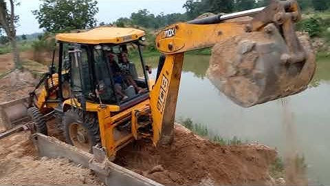 New Jcb 3dx Ecoxcellence Making Pond For Fish Farming With New Holland Tractor | Jcb Ki Khudai #JCB