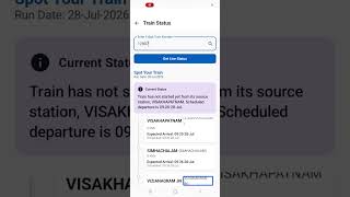 How to check current train status on blind Tech community application screenshot 3