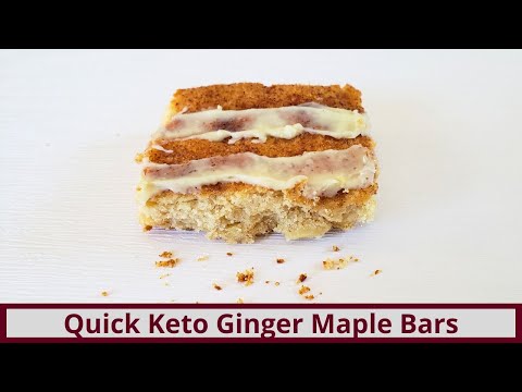 Quick and Delicious Keto Ginger Maple Bars (Nut Free and Gluten Free)