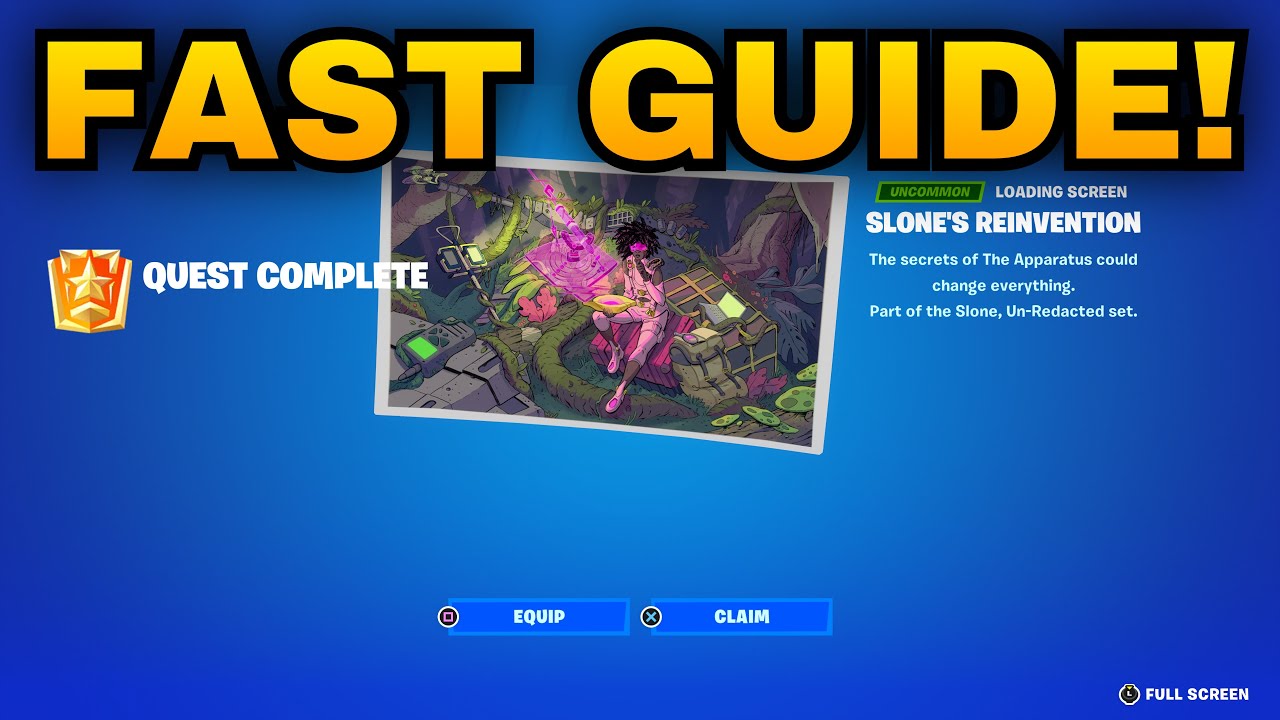 How To COMPLETE ALL SNAPSHOTS SLONE QUESTS CHALLENGES in Fortnite! (Quests Guide)