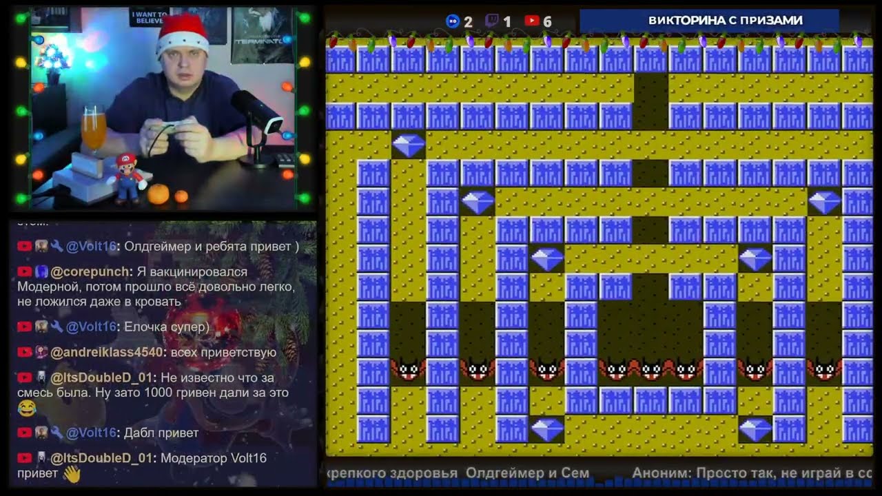 🕹️ Boulder Dash на 8 БИТ / Прямой эфир на приставке !