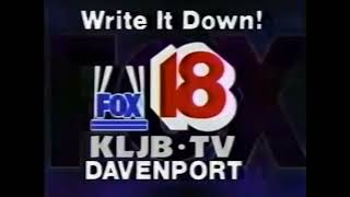 KLJB Station ID 1994-95 Write It Down So You Don't Forget