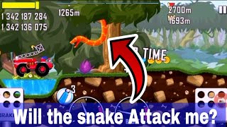 Will the snake 🐍 attack me ? || Hill climb racing game screenshot 5