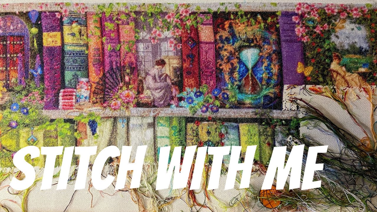 Flosstube cross stitch ASMR / [HAED]A stitching shelf (page16) YouTube