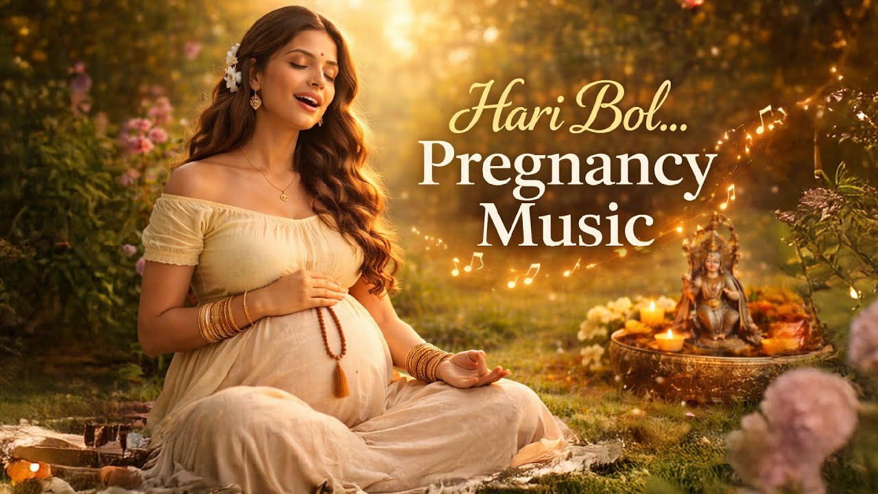 धीमी मधुर आवाज़ में | जय जय राधा रमन हरि बोल | माँ और शिशु के लिए | garbh sanskar pregnancy music