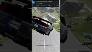 Ford Mustang Shelby GT500 Beamng Drive Jump Crash