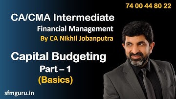 Capital Budgeting Basics (Part 1) - Pay Back Period - CMA/CA Inter - Financial Management