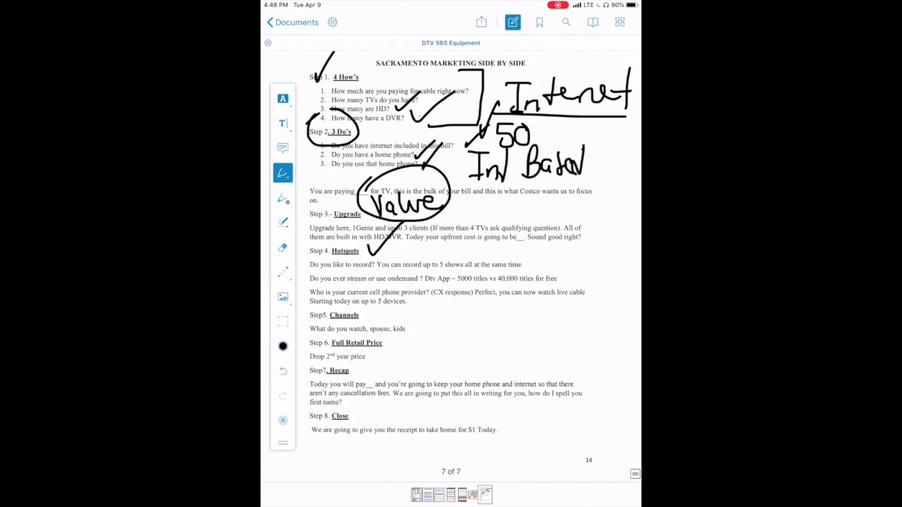 How to do Side by Side (April 2019) with the ipad