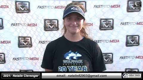 2021 Natalie Clevenger Catcher and Third Base Softball Skills Video - Lady Wolfpack