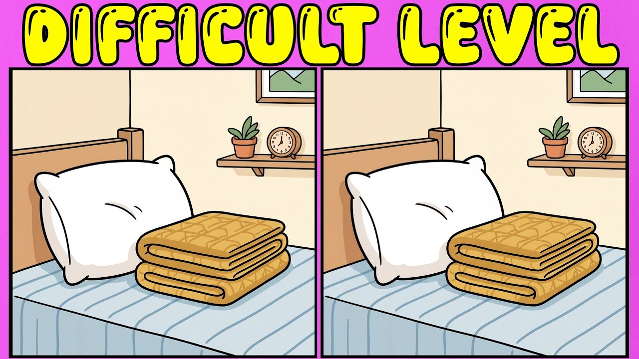 ⚡ Brain Game: 99% People Give Up! Find 3 Differences in 90