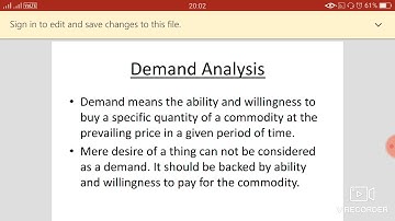Demand Analysis- Managerial Economics (part-2) UGC-NET (commerce and management)