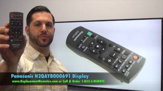 Panasonic N2QAYB000691 Display Remote screenshot 2