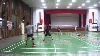 20131202永安羽球隊 老謝水吉VS師父小葉