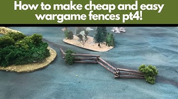 Easy Diy beginner scenery building: Snake fence for wargames and roleplaying.