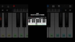 kgf theme song learn easily on piano with chords shorts KGF rockybhai