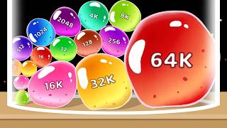 JELLY BALL MERGE - Blob Merge 3D, Jelly 2048 (Reach 65536) Colorful ASMR Games, Drop Merge Puzzle! screenshot 5