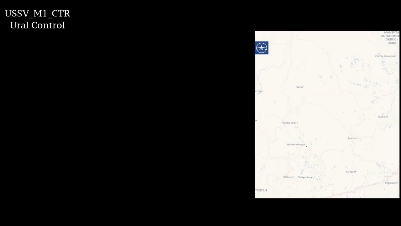 IVAO USSV_M1_CTR ATC Session - USSS Training