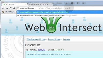 Web Intersect Forum Tutorial - JQuery Ajax PHP MySQL Thread and Reply.mp4