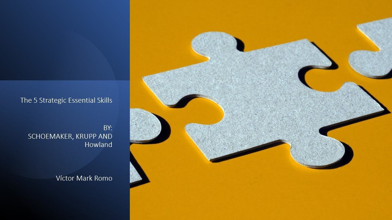 The Essential Strategic Skills