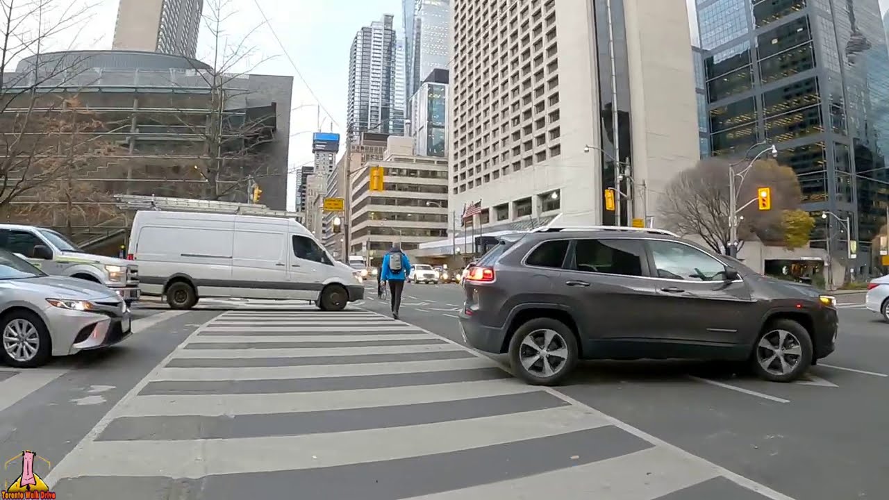 Downtown Toronto, University Ave To Front Street west  November, 2020