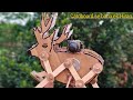 How to make science project cardboard aur gear motor se bana ek robotic Hiran #trending