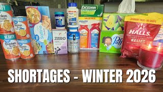 Wiped out shelves during flu season. Items you'll be glad you have!
