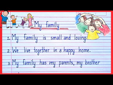 My Family 10 lines in English | My family essay | 10 lines essay on my ...