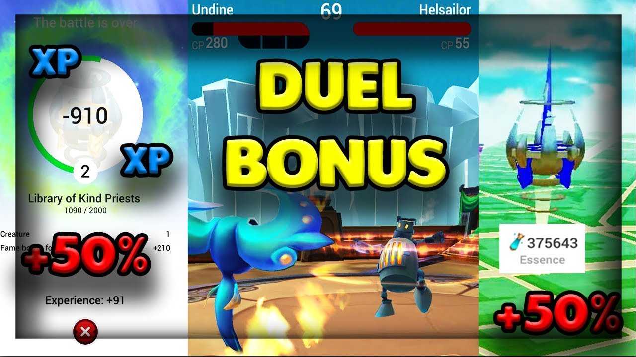 +50% BONUS TO EXPERIENCE AND ESSENCE GAINS - DRACONIUS GO