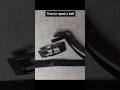 How to repair a belt using Iron-on transfer.
