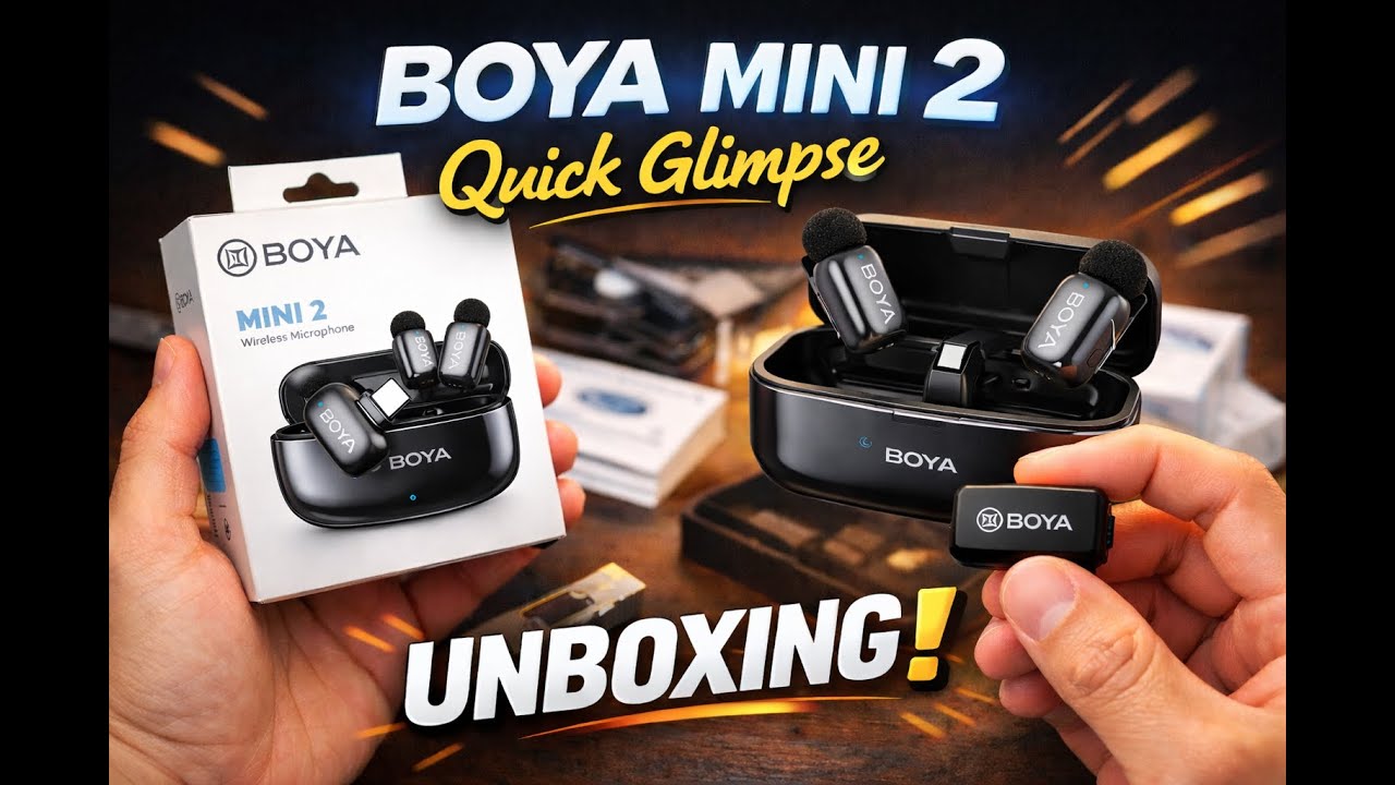 Quick Glimpse: Unboxing the Boya Mini 2 Wireless Microphone