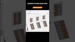 Modern Custom Archicad Door Pack #architecture #design #architect #Archicad #tutorial