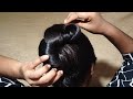 hair style girl simple and easy for daily use bun || simple easy bun for long hair
