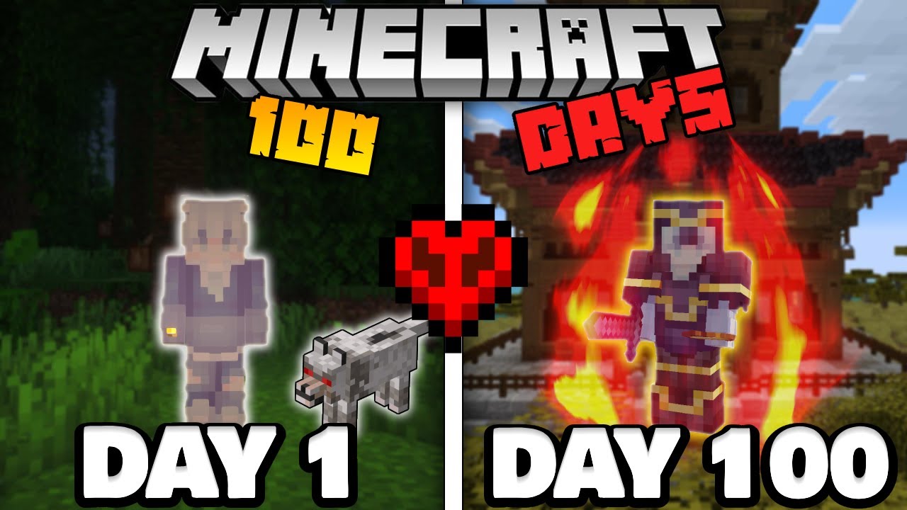 I Survived 100 Days on an ISLAND in Minecraft | FULL MOVIE - YouTube