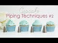 Cupcake Piping Techniques Tutorial #2